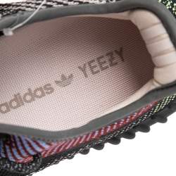 Pre Owned حذاء رياضي ييزي  x أديداس بوست 350 V2 يشيل تريكو قطن متعدد الألوان مقاس 36.5