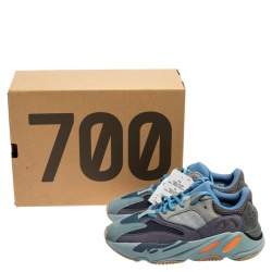 Pre Owned حذاء رياضي ييزي وأديداس بوست 700 في2غيودي جلد ونوبوك متعدد الألوان مقاس 38 2/3