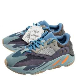 Pre Owned حذاء رياضي ييزي وأديداس بوست 700 في2غيودي جلد ونوبوك متعدد الألوان مقاس 38 2/3