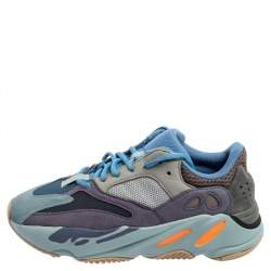 Pre Owned حذاء رياضي ييزي وأديداس بوست 700 في2غيودي جلد ونوبوك متعدد الألوان مقاس 38 2/3