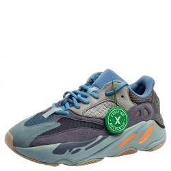 Pre Owned حذاء رياضي ييزي وأديداس بوست 700 في2غيودي جلد ونوبوك متعدد الألوان مقاس 38 2/3