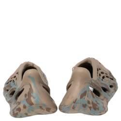 Pre Owned Yeezy Multicolor Rubber Foam Runner MX Sand Grey Sneakers FR 38