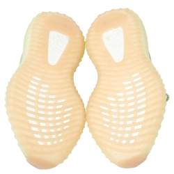 Pre Owned Yeezy x adidas Light Green Knit Fabric Boost 350 V2 Sneakers Size 38