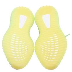 Pre Owned Yeezy x Adidas Green/Black Knit Fabric Boost 350 V2 Yezreel Sneakers Size 36