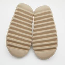 Pre Owned Yeezy x Adidas Beige Rubber Slide Pure Size 39