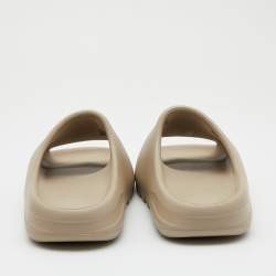 Pre Owned Yeezy x Adidas Beige Rubber Slide Pure Size 39