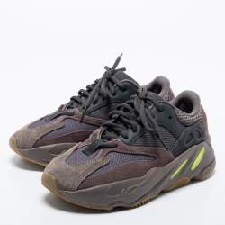 Pre Owned Yeezy x Adidas Multicolor Suede And Mesh Yeezy 700  Sneakers Size 38 2/3