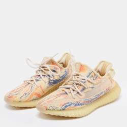 مملوكة مسبقًا Yeezy x adidas Multicolor Knit Fabric Boost-350-v2-Mx-Oat Sneakers Size 40 2/3