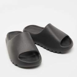 Yeezy x Adidas Black Rubber Onyx Slides Size 38