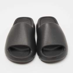 Yeezy x Adidas Black Rubber Onyx Slides Size 38