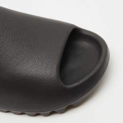 Yeezy x Adidas Black Rubber Onyx Slides Size 38