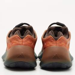 Pre Owned Yeezy x Adidas Multicolor PVC and Fabric Yeezy 700 V3 Copper Sneakers Size 39.5