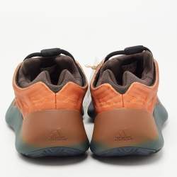Pre Owned Yeezy x Adidas Orange Fabric and Fabric Yeezy 700 V3 Copper Sneakers Size 40