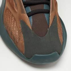 Pre Owned Yeezy x Adidas Orange Fabric and Fabric Yeezy 700 V3 Copper Sneakers Size 40