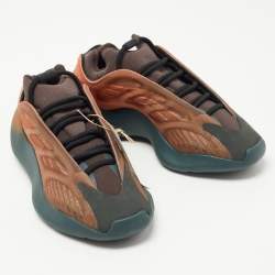 Pre Owned Yeezy x Adidas Orange Fabric and Fabric Yeezy 700 V3 Copper Sneakers Size 40