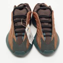 Pre Owned Yeezy x Adidas Orange Fabric and Fabric Yeezy 700 V3 Copper Sneakers Size 40