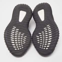 Pre Owned Yeezy x Adidas Black Knit Fabric Boost 350 V2 Black Angel Non Reflective Sneakers Size 36 2/3