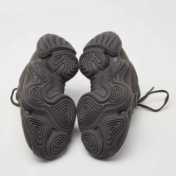 Pre Owned Yeezy x Adidas Black Mesh and Suede Boost 500 Utility Black Sneakers Size 38 2/3