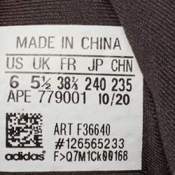 Pre Owned Yeezy x Adidas Black Mesh and Suede Boost 500 Utility Black Sneakers Size 38 2/3