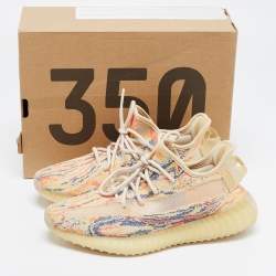 Pre Owned Yeezy x Adidas Multicolor Fabric Boost 350 V2- Mx-Oat Sneakers Size 38 2/3