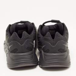 Pre Owned Yeezy x Adidas Black Nylon Boost 700 V2 Mnvn Triple Black Sneakers Size 39 1/3