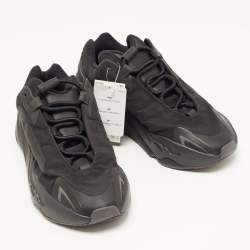 Pre Owned Yeezy x Adidas Black Nylon Boost 700 V2 Mnvn Triple Black Sneakers Size 39 1/3