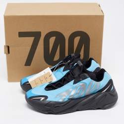 Pre Owned Yeezy x Adidas Blue Nylon Boost 700 MNVN Bright Cyan Sneakers Size 38 2/3