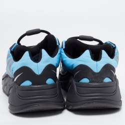 Pre Owned Yeezy x Adidas Blue Nylon Boost 700 MNVN Bright Cyan Sneakers Size 38 2/3