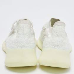Pre Owned Yeezy x Adidas White Fabric Boost 380 calcite-glow Sneakers Size 38