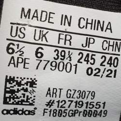 Pre Owned Yeezy x Adidas Blue/Black Nylon Boost 700 MNVN Sneakers Size 39 1/3