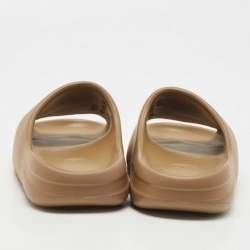 Yeezy x Adidas Brown Rubber Ochre Flat Slides Size 38