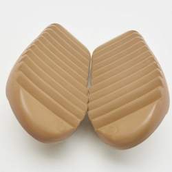 Yeezy x Adidas Brown Rubber Ochre Flat Slides Size 38