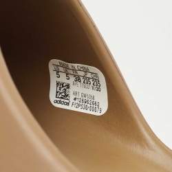 Yeezy x Adidas Brown Rubber Ochre Flat Slides Size 38