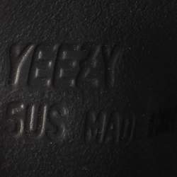 Pre Owned Yeezy x Adidas Black Rubber Onyx Slide Flats Size 38