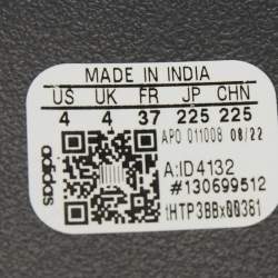 Pre Owned Yeezy x Adidas Black Rubber Onyx Flat Slides Size 37