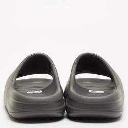 Pre Owned Yeezy x Adidas Black Rubber Onyx Flat Slides Size 37