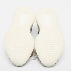 Pre Owned Yeezy x adidas White/Black Knit Fabric Boost 350 V2 Zebra Sneakers Size 41 1/3