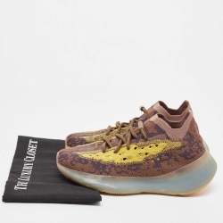 Pre Owned Yeezy x Adidas Multicolor Fabric and Mesh Boot 380 Imnte Sneakers Size 38