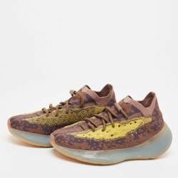 Pre Owned Yeezy x Adidas Multicolor Fabric and Mesh Boot 380 Imnte Sneakers Size 38