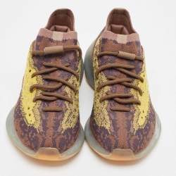 Pre Owned Yeezy x Adidas Multicolor Fabric and Mesh Boot 380 Imnte Sneakers Size 38
