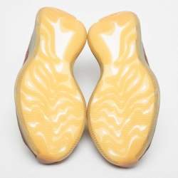 Pre Owned Yeezy x Adidas Brown/Yellow Knit Fabric Boost 380 Imnte Sneakers Size 44.5