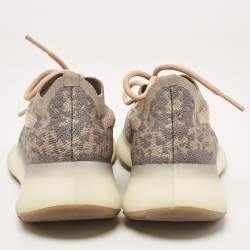 Pre Owned Yeezy x Adidas Grey/Beige Knit Fabric Boost 380 Mist Sneakers Size 38