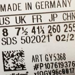 Pre Owned Yeezy Black/Grey Knit Fabric Yeezy 450 Lace Up Sneakers Size 41.5