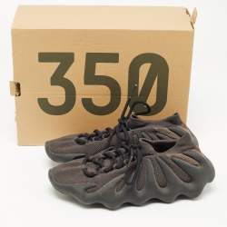 Pre Owned Yeezy Black/Grey Knit Fabric Yeezy 450 Lace Up Sneakers Size 41.5