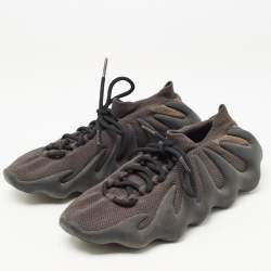 Pre Owned Yeezy Black/Grey Knit Fabric Yeezy 450 Lace Up Sneakers Size 41.5