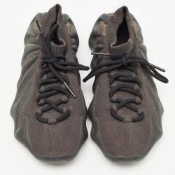 Pre Owned Yeezy Black/Grey Knit Fabric Yeezy 450 Lace Up Sneakers Size 41.5