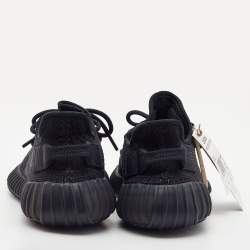 Yeezy x Adidas Black Fabric Boost 350 V2 Cinder Sneakers Size 38