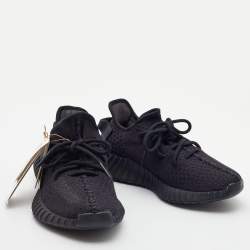 Yeezy x Adidas Black Fabric Boost 350 V2 Cinder Sneakers Size 38