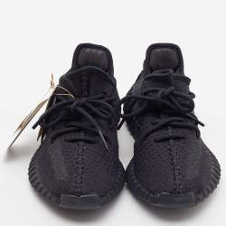 Yeezy x Adidas Black Fabric Boost 350 V2 Cinder Sneakers Size 38