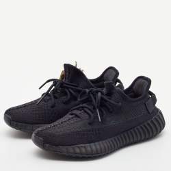 Yeezy x Adidas Black Fabric Boost 350 V2 Cinder Sneakers Size 38